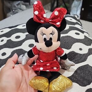 Disney Minnie Mouse Plush - Red, Black, and Gold